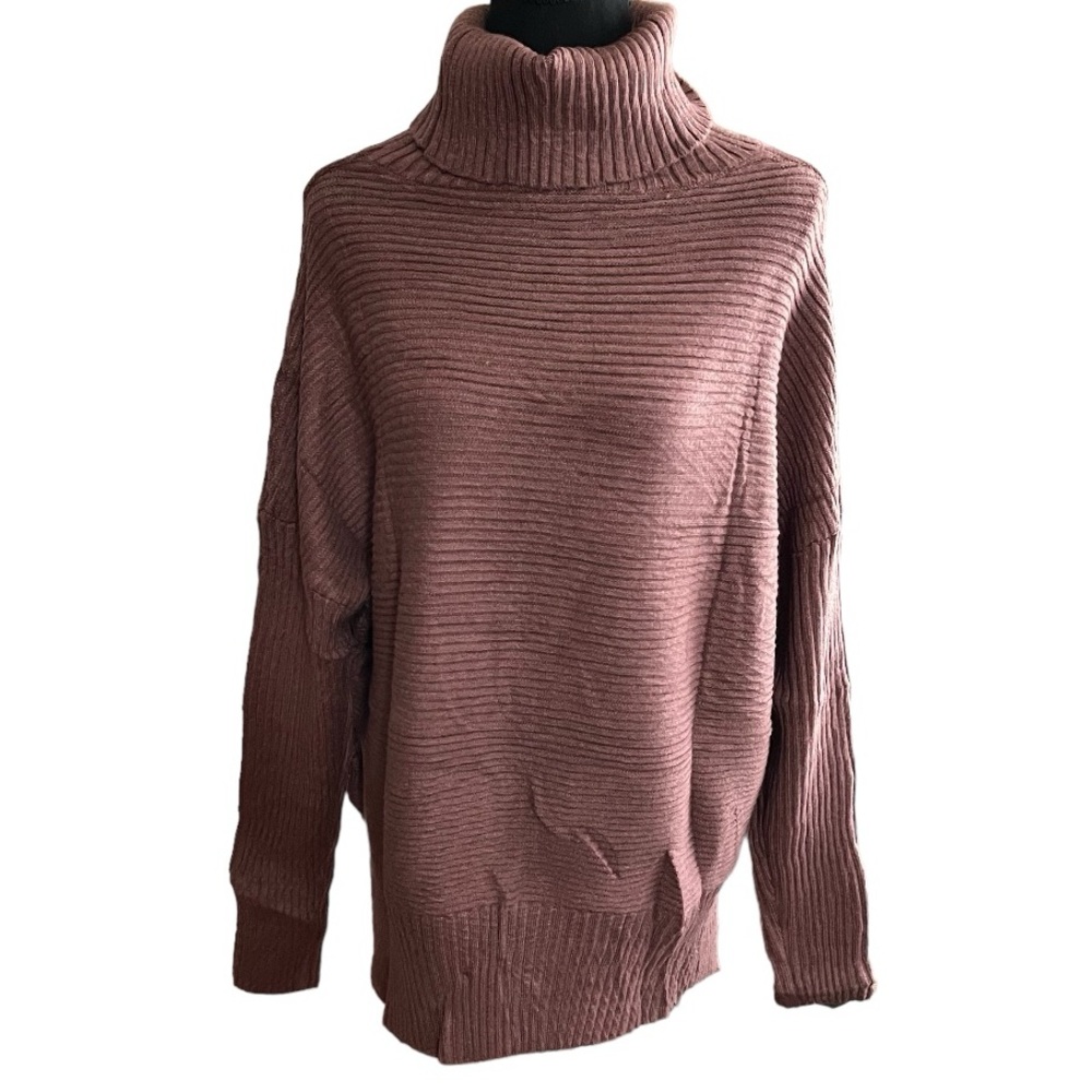 New Perfect Fall ribbed knit oversized turtle neck size small
